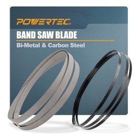 POWERTEC 72-1/2 Inch Bandsaw Blades Assortment for Woodworking & Non-Ferrous Metal Cutting, Band Saw Blades for Delta 28-195, RYOBI BS-5DN, Craftsman, Skil and Dremel 10" Band Saw, 2pk (13711)