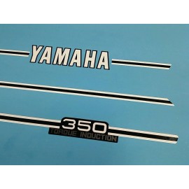 YAMAHA RD350 1974 FUEL TANK AND SIDE COVER DECAL GRAPHIC SET (#Y14)