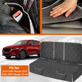 Kistrba Dog Car Seat Cover Compatible with 2014-2025 Mazda CX-5 2020-2025 Mazda CX-30, Waterproof Pet Bench Seat Cover for Back Seat, 600D Heavy Duty Scratch Proof Nonslip Truck Seat Covers for Dogs