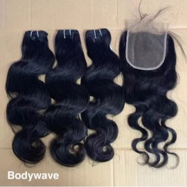 Cambodian Kinky Curly Human Hair in Bundles Natural Raw Hair Original Human Hair Loose Wave Bundles Water Deep Wavestyle: Body Wave, color: Black, Stretched Length: 12 inches