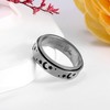 Mabohity Anxiety Ring Spin Sun Moon Lightest G23 Titanium Gold