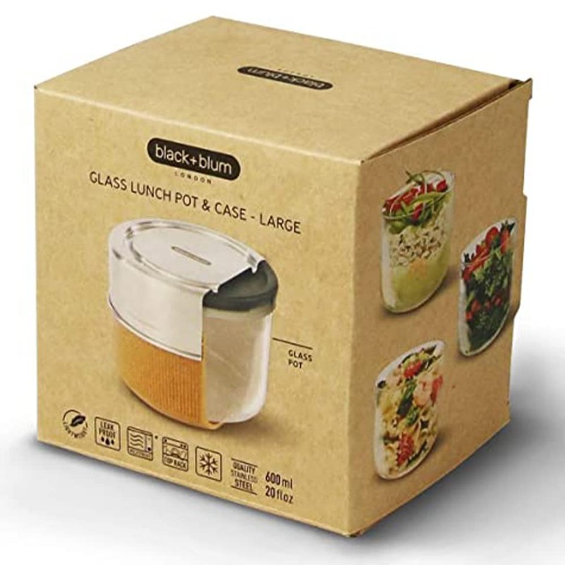 Black+Blum GR-LB-M014 Pot Leakproof Meal Prep Lunch Box Food Container,