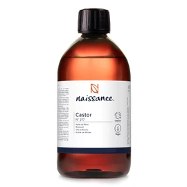 Naissance Cold-Pressed Castor Oil (No. 217) 100 ml Pure Natural, Vegan, Hexane-Free, GM Free Oil Nourishes and Hydrates, for the Hair, Eyelashes and Eyebrows