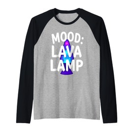Lava Lamp Retro Aesthetic Psychedelic Groovy Vibes Raglan Baseball Tee