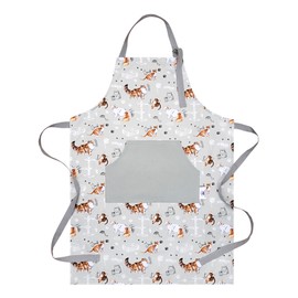 Unisex Cotton Kitchen Apron –Cute Cats Design Apron with Large Pocket, Ideal for Bakers, Chefs, Mum, Dad, or Grandma on Birthdays & Christmas