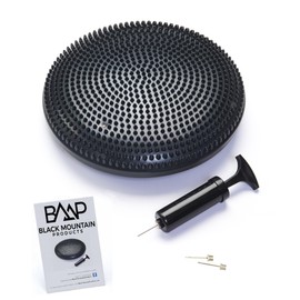 Black Mountain Products Exercise Balance Stability Disc with Hand Pump, Black, 13 inch diameter