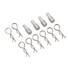 4Pcs RC Body Post Mount Stable High Strength Silver Rugged