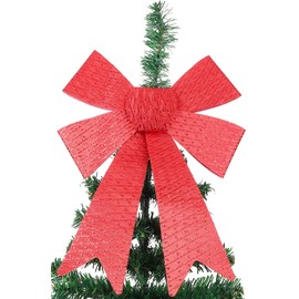 Toyland® 49cm Giant Red Tinsel Bow Christmas Indoor Decoration