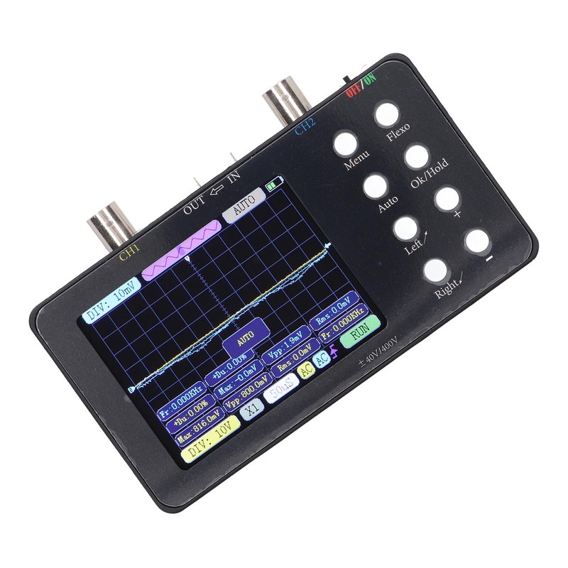 Digital Oscilloscope Portable Dual Channel 3.2 Inch Digital Automotive Oscilloscope