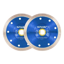 GoYonder 4.5” Diamond Tile Blade for Angle Grinder, Super Thin Diamond Saw Blade Grinder Blades for Wet Dry Cutting, Diamond Blade for Cutting Ceramic, Porcelain, Tiles, Granite, Marbles