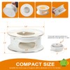 KAYCROWN Teapot Warmer, Ceramic Tea Warmer with Tealight Holder, Teapot