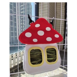 Lekesky Feed Bags for Animals,Hanging Hay Feeder for Rabbits Guinea Pigs Chinchillas Small Pets