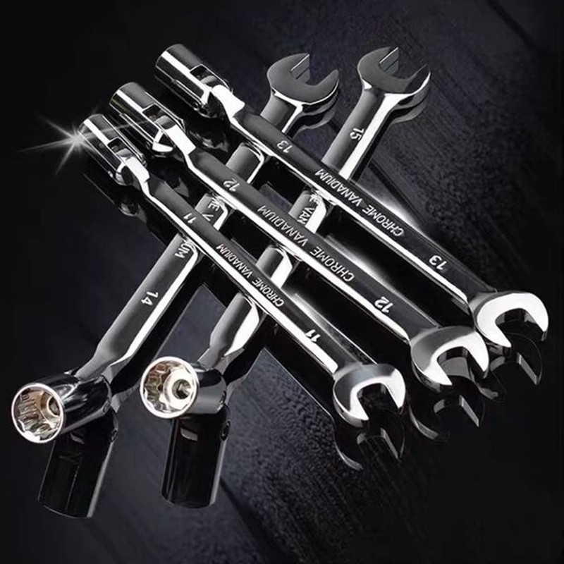 FLZOPSER 8mm Double Headed Rotary Hex Socket Head Open End