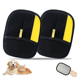 2Pcs Pet Hair Removal Glove for Cats & Dogs 2025 New Upgrade Pet Hair Remover, Washable Reusable Dogs Cats Hair Gloves for Furniture Widely used in clothing, sofas, carpets, sheets, quilts, car seats