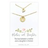 Mother Daughter Necklaces - 2 Small layering Gold Heart Necklaces