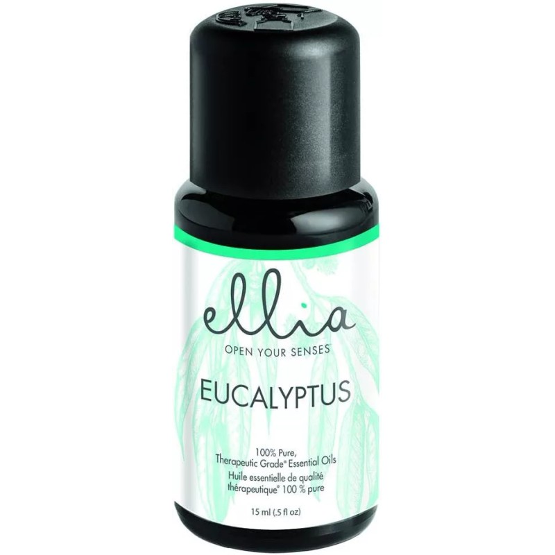 Ellia Diffuser Essential Oil Eucalyptus 15ml, 100% Pure, Therapeutic Grade,
