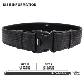 Itoofa8 Law Enforcement Basketweave Duty Belt with Loop Liner, Basketweave Duty Belt (Medium)