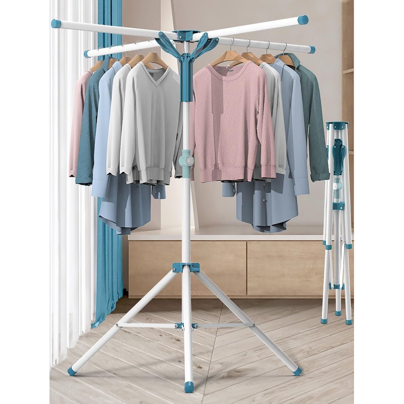 AUGMIRR Clothes Drying Racks, Height-Adjustable 52 Inches Updated Version,Stainless Steel