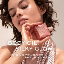 Nuxe Nuxe Huile Prodigieuse Floral Shimmering Multi Purpose Dry Oil for Face, Body & Hair. Luxurious Rose Gold Glow and Deep Hydration, 1.6 fl.oz.