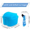 Denture Box Cleaning Set with Denture Brush, Denture Box Prosthesis