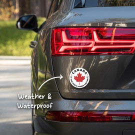 GRITKULTURE True North Canada Flag Vinyl Decal Stickers 10 Pack for Proud Canadian Decal for Strong and Free Car Bumper, Truck, Window, Laptop