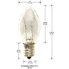 National Artcraft 4 Watt Candelabra Base Bulb for Night Lights,