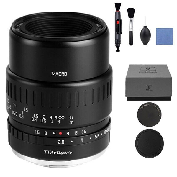 TTArtisan 40mm F2.8 Macro E-Mount APS-C Manual Focus 1:1 Magnification Lens for Sony E-Mount Cameras A5000 A5100 A6000 A6100 A6300 A6400 A6500 A6600 NEX-3 NEX-3N NEX-3R NEX-5T NEX-5R NEX-5 NEX-5N