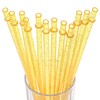 Dakoufish BPA-Free 12 Piece 11 Inch Reusable Clear Plastic Glitter