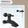 KOVOSCH 6 Pack Hinge Pin Door Stopper Black - Adjustable