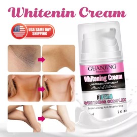 Crema blanca permanente para piel oscura blanca aclaradora aclaradora de cuerpo completo