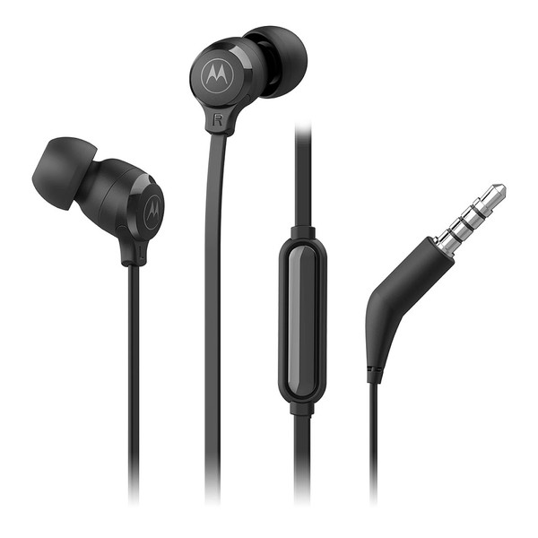 Motorola Earbuds 3S - Auriculares Manos Libres, con Cable Plano