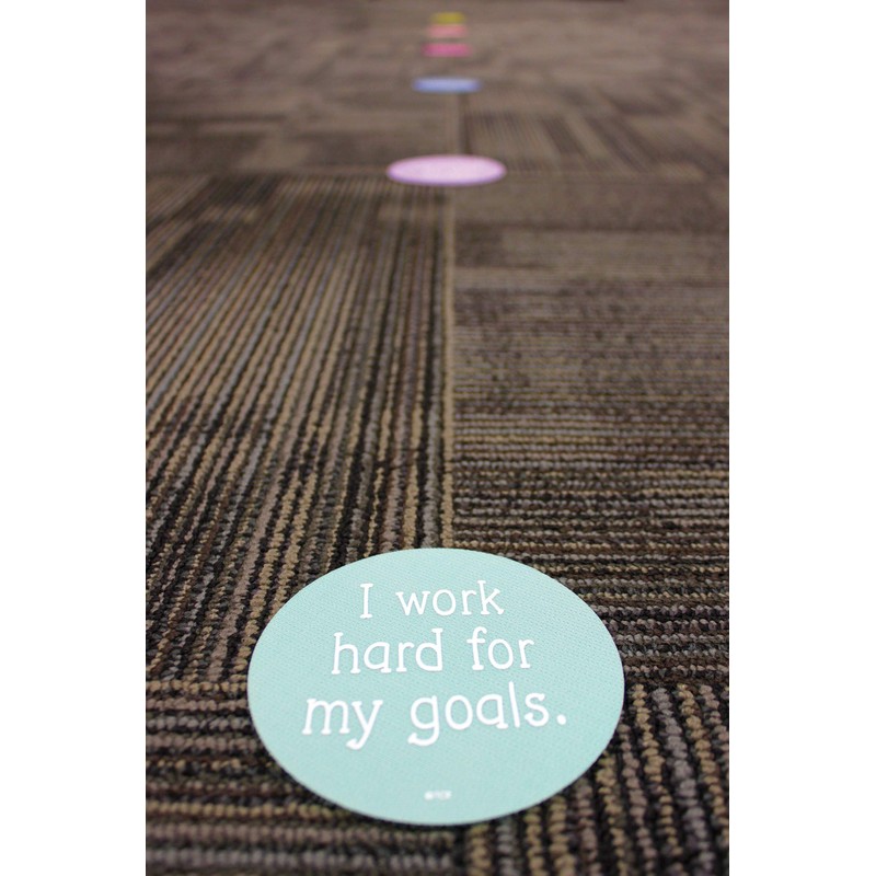 Teacher Created Resources Marcadores de punto en alfombra: mentalidad positiva