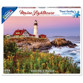 White Mountain Puzzles Maine Lighthouse - 1000 Piece Jigsaw Puzzle