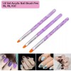 TIKA 7-Piece UV Gel Nail Art Brush Set, Flower Painting