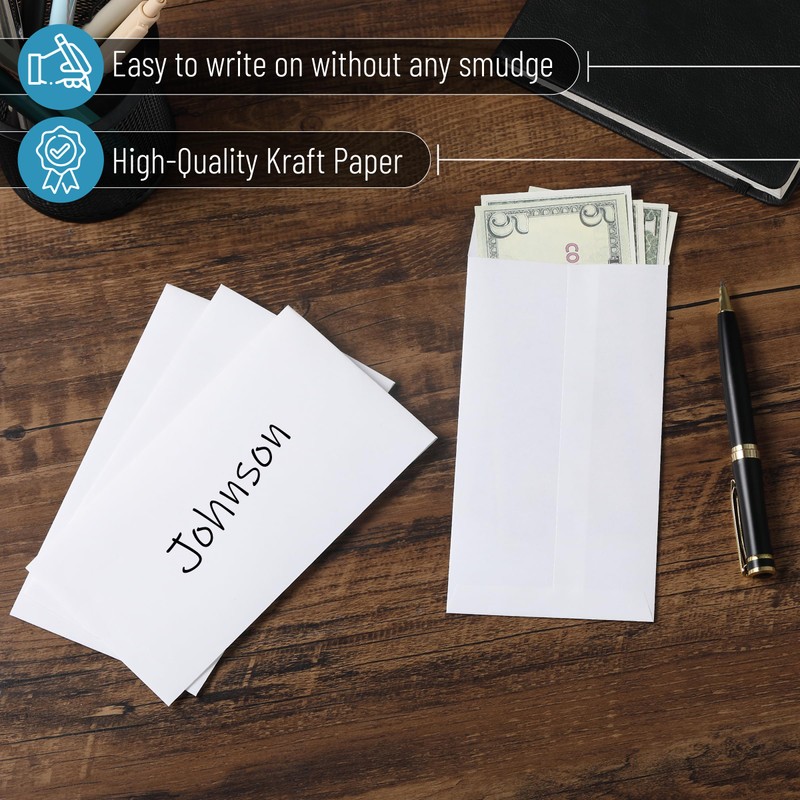 Mr. Pen- Money Envelopes for Cash, 100 Pack, 6.5" x