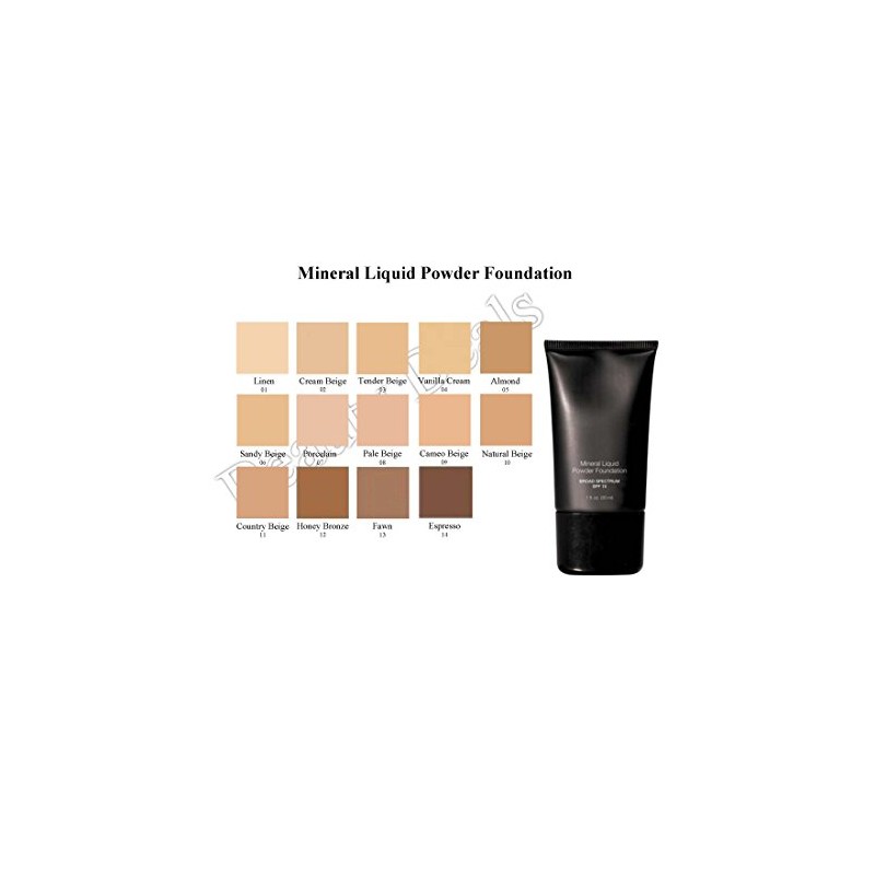 Beauty Deals Mineral Liquid Powder Foundation Broad Spectrum SPF 15