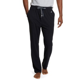 Nautica Men's Knit Sleep Pant, True Black, Large