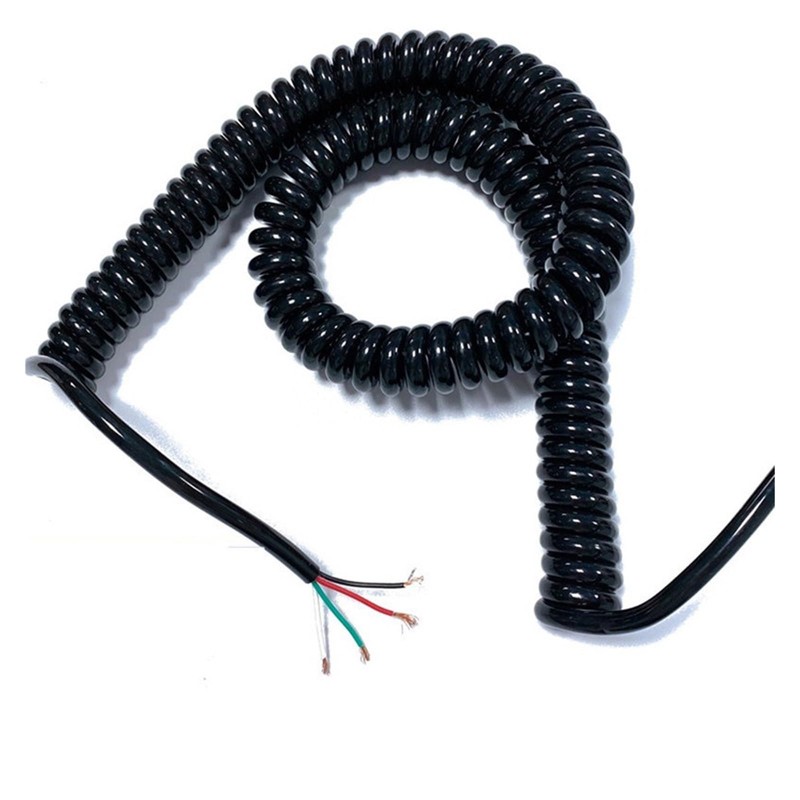 Spring Spiral 2-Core 22AWG Spring Spiral Cable, Stretch 1 Metre,