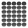 sourcing map 30Pcs 35mm/1.4in Air Vents Circular Soffit Vents, Black