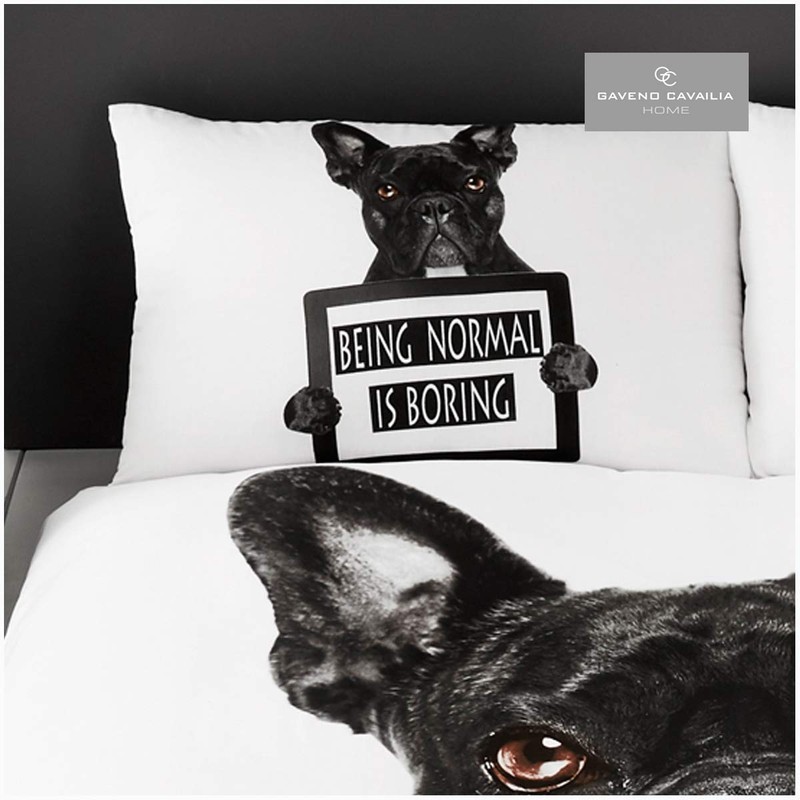 Gaveno Cavailia WILDLIFE 3D BULL DOG Bed Set with Duvet