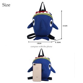 haozaikeji Toddler Backpack Kids Backpack with Safety Reins Cute Shark Shape School Bag for Boys and Girls Mini Animal Preschool Bag for 1-5 Years Children