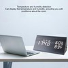 Wooden Digital Alarm Clocks LED Display Temperature Humidity Alarm Clocks