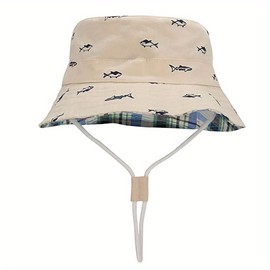 Ptduabenlu Toddler Bucket Hat Kids Sun Hat Summer Sun Protection Beach Hat for 2-4 Years Girls Boys