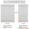 290-0324 Grill Grate for Artisan BBQ Cooking Grid Replacement Part（8MM