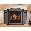 Fire Beauty Fireplace Screen for Wood Burning Fireplace Foldable 3