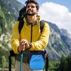 FUZVOL Climbing Chalk Bag Blue Bucket Magnesium Chalk Bag with