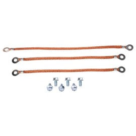 JEGS 79491 Braided Ground Strap Set 1969-1972 Chevy Chevelle & El Camino 1970-19
