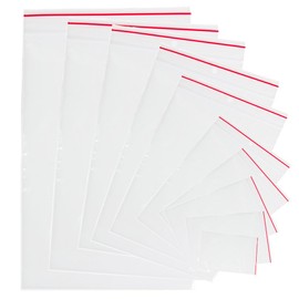 Zip Lock Plastic Bags Clear Grip Self Press Polythene Seal Resealable Lock Bag (1pack - 100pcs.) (16x25cm)