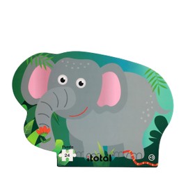 I-TOTAL® Fun Children’s Puzzle with Shaped Packaging, Suitable for Children Aged 3+, 24 Pieces (Jungle)
