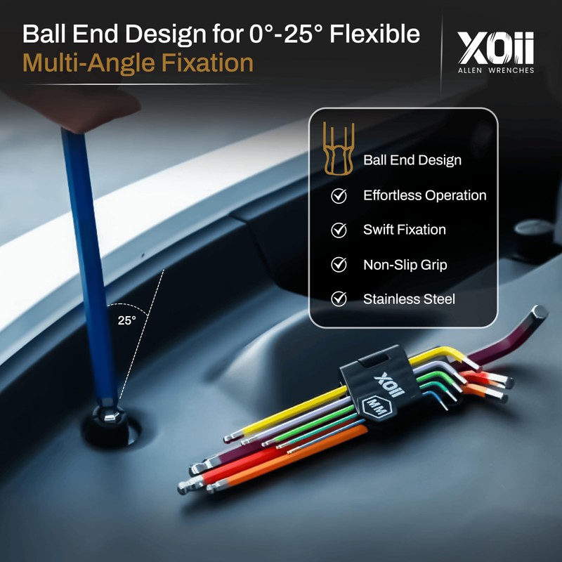 Xoii Premium allen wrenches Sets 22PCS (Metric & SAE) –